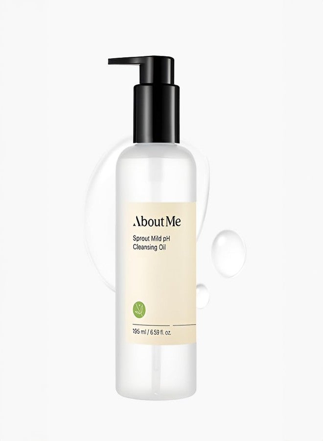 ABOUT ME Sprout Mild pH Cleansing Oil - Gentle, pH-Balanced Face Cleanser with Natural Oils (195 ml/6.59 fl oz) - Image 1